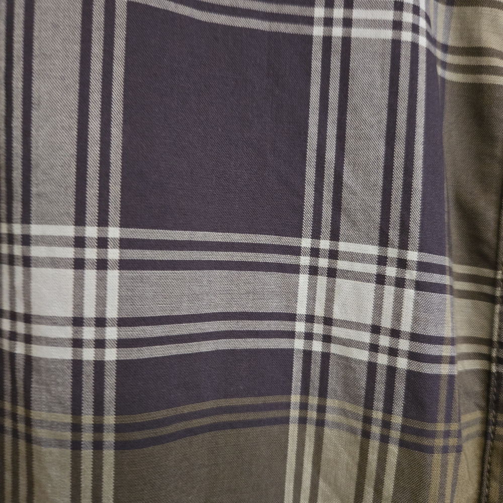 L.L. Bean Women's Short Sleeve Plaid Blouse Size 2X - Picture 3 of 8